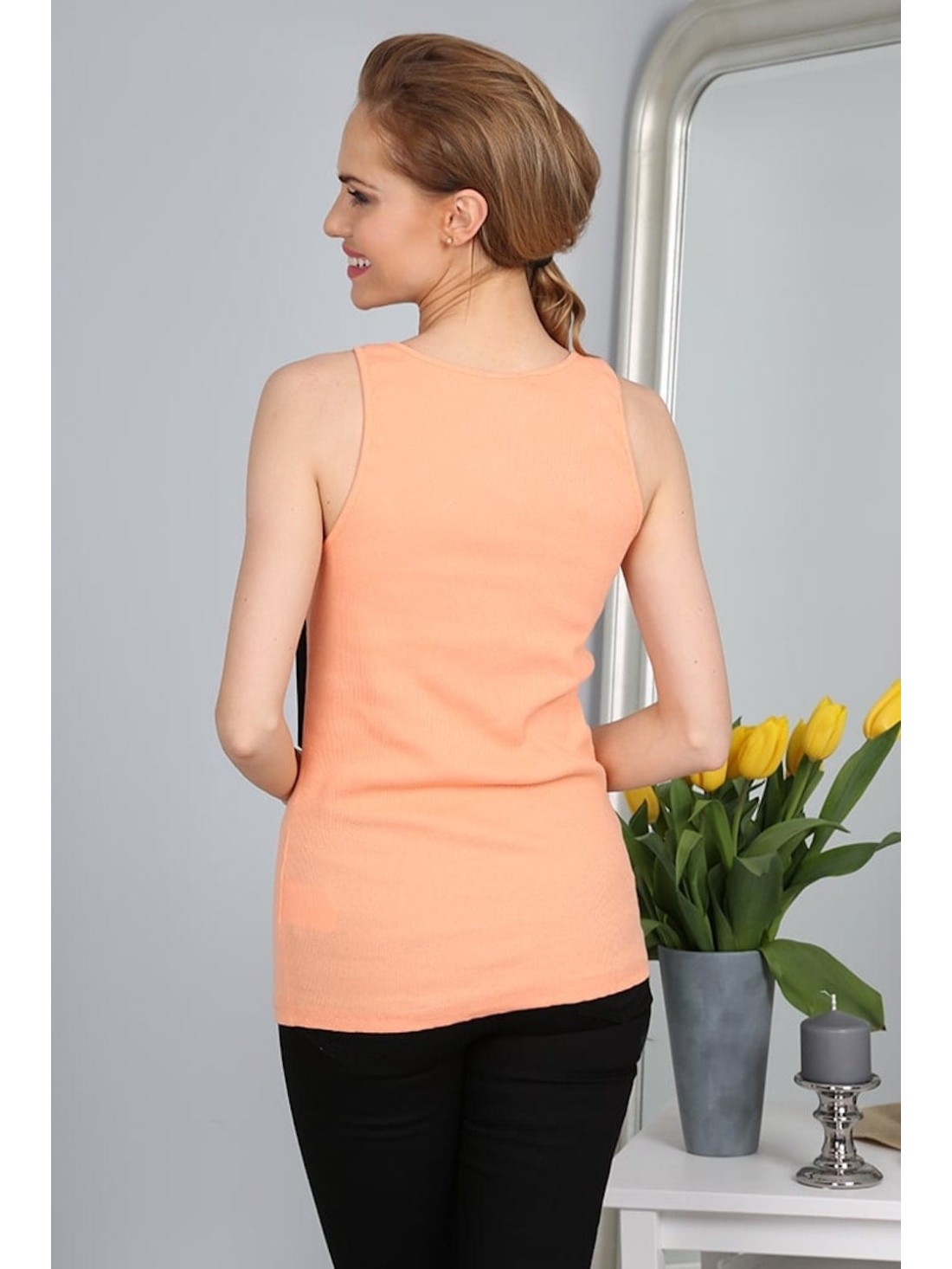 Top dama cu franjuri Peach 2947 - Magazin online - Boutique